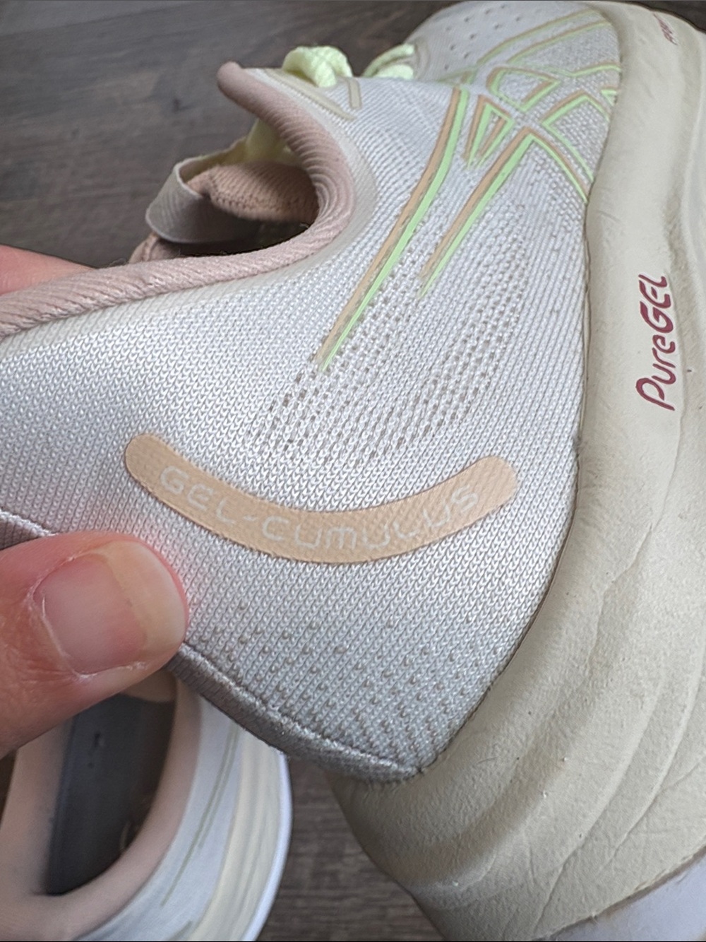 ASICS Gel-Cumulus 26 Running Shoes Women’s 9.5 Cream/Mint Athletic - Picture 8 of 10